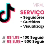 Icone SEGUIDORES E CURTIDAS TIKTOK