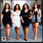 Foto do grupo promoção de moda feminina plus size