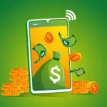 Icone Ganhar Dinheiro online com smartphones
