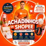 Icone ACHADINHOS DA SHOPEE ACHOU, COMPROU, CHEGOU